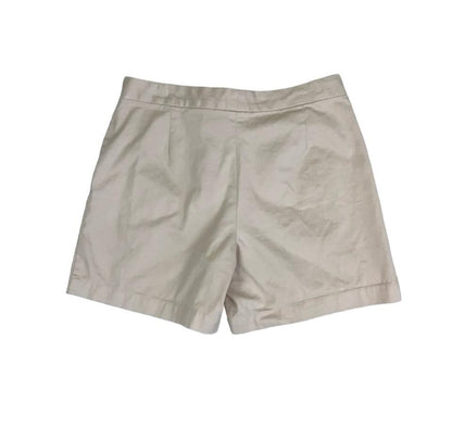 VTG 90s 'CHAPS' HIGH-WAISTED BEIGE BUCKLE CASUAL HOLIDAY SUMMER CHINO SHORTS S