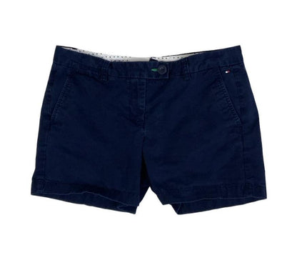 VTG 90s 'TOMMY HILFIGER' NAVY BLUE SUMMER BEACH HOT PANTS SHORT SHORTS S 10