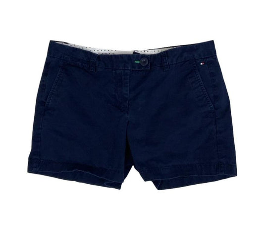 VTG 90s 'TOMMY HILFIGER' NAVY BLUE SUMMER BEACH HOT PANTS SHORT SHORTS S 10