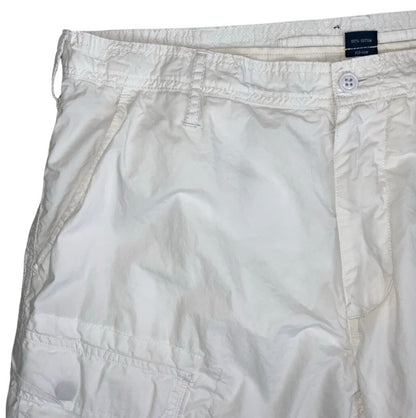 VTG 90s POLO by RALPH LAUREN WHITE CARGO BEACH SUMMER HOLIDAY SHORTS M 14