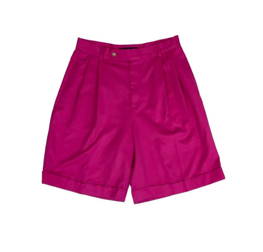 VTG 90s 'RALPH LAUREN' HIGH-WAIST PINK SUMMER DISCO HOLIDAY CHINO SHORTS S 10