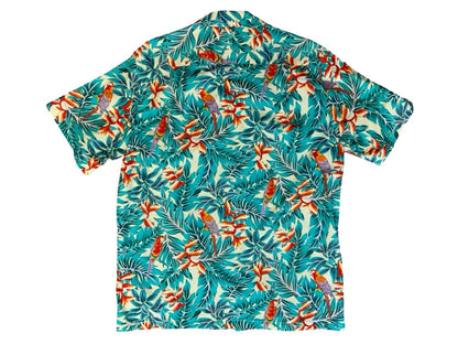 VTG EVALANI HAWAIIAN MADE ALOHA SHIRT COTTON TIKI ROCKABILLY HAWAII SURF L 42”