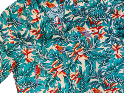 VTG EVALANI HAWAIIAN MADE ALOHA SHIRT COTTON TIKI ROCKABILLY HAWAII SURF L 42”