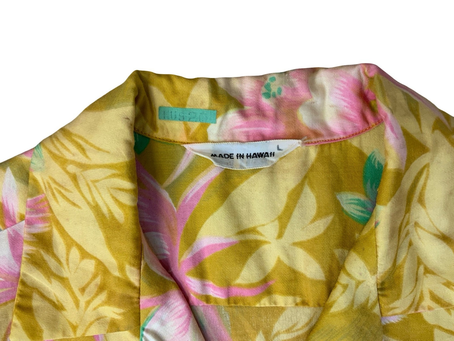 VTG 60s 70s HAWAIIAN MADE ALOHA SHIRT COTTON TIKI ROCKABILLY HAWAII SURF MEDIUM
