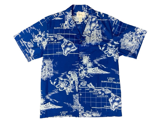 VTG HOWIE HAWAIIAN MADE ALOHA SHIRT COTTON TIKI ROCKABILLY HAWAII LARGE XL