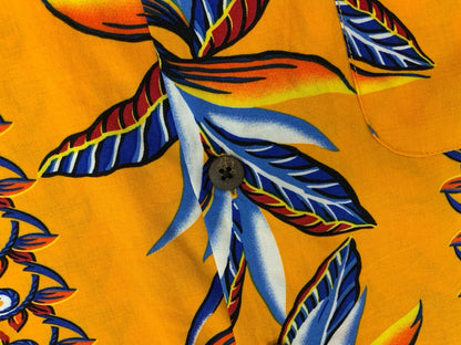 VTG HAWAIIAN HISTORY BOOK HAWAIIAN MADE ALOHA SHIRT COTTON TIKI ROCKABILLY M