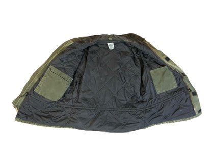 VTG CARHARTT DISTRESSED HEAVY DUCK CANVAS WORKWEAR JACKET GREEN XL