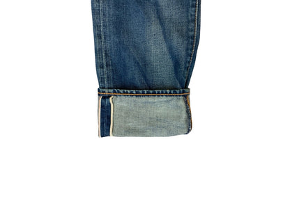 LEVIS 508 REDLINE SELVEDGE MENS RED TAB RAW DENIM JEANS ROCKABILLY 34” W 31” L