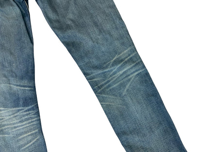 LEVIS 508 REDLINE SELVEDGE MENS RED TAB RAW DENIM JEANS ROCKABILLY 34” W 31” L