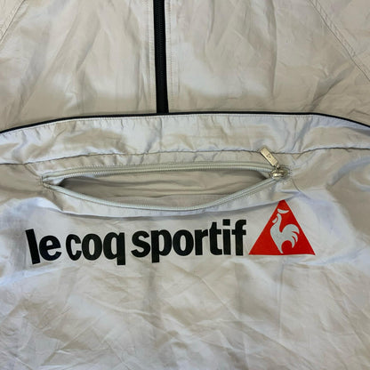 VTG 90s 'LE COQ SPORTIF' WHITE RARE REVERSIBLE SPORTSWEAR ANORAK WINDBREAKER 2XL
