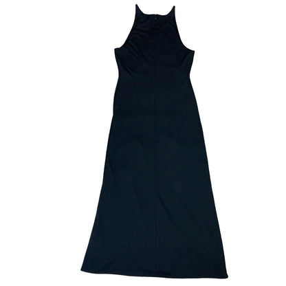 'LAUREN RALPH LAUREN' BLACK SLEEVELESS DIAMANTÉ EMBELLISHED MAXI DRESS UK 8/10