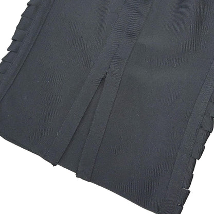 VTG 90s 'HOUSE OF CB' BLACK ELASTICATED BODYCON CUT-OUT DETAIL MAXI DRESS XS