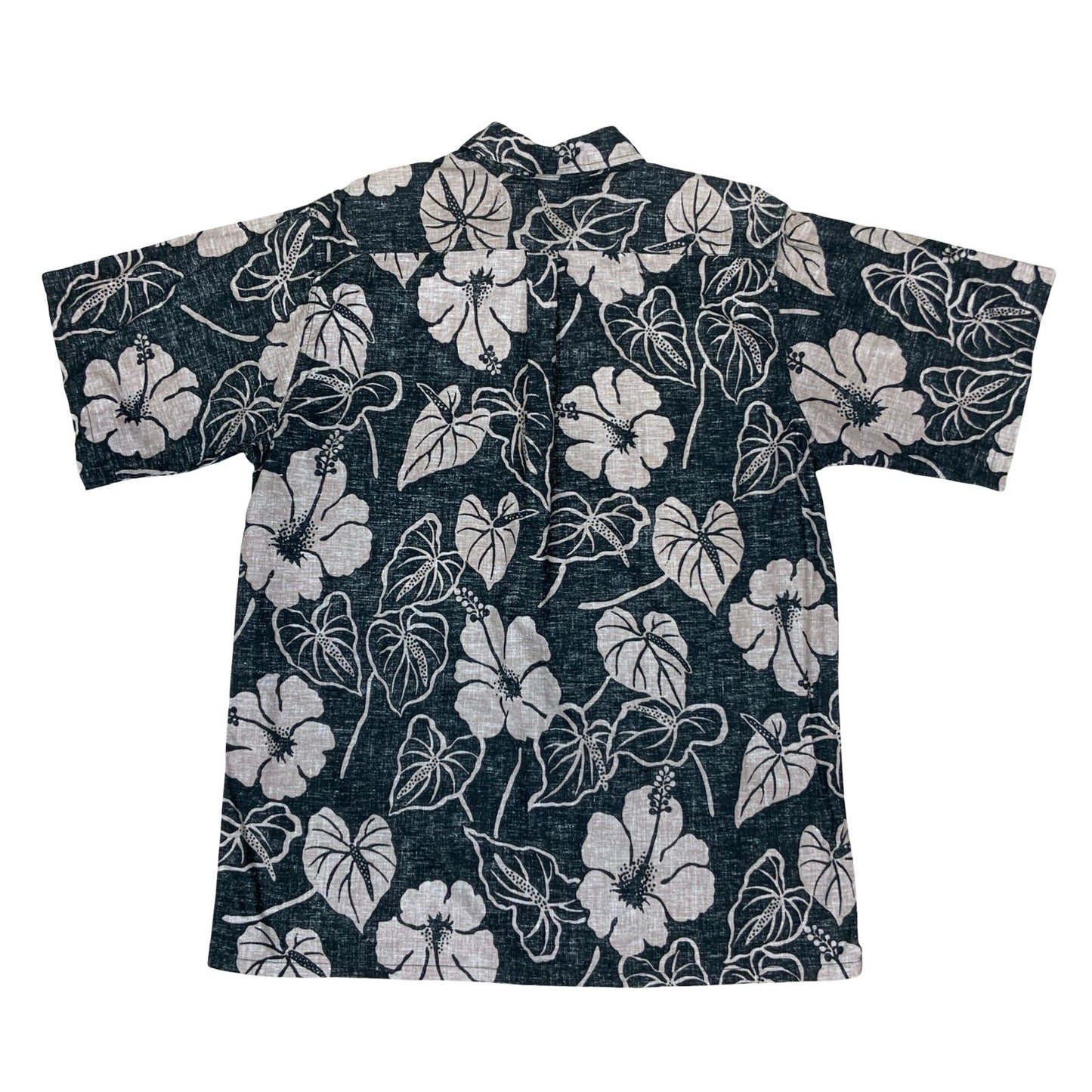 VTG 90S GO BAREFOOT SURF REVERSE PRINT HAWAIIAN SMOCK SHIRT USA MADE LARGE