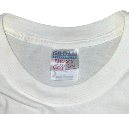 00s 'GILDAN' WHITE SUPERBOWL XXXV BALTIMORE RAVENS NFL CHAMPIONS T-SHIRT XL 2XL
