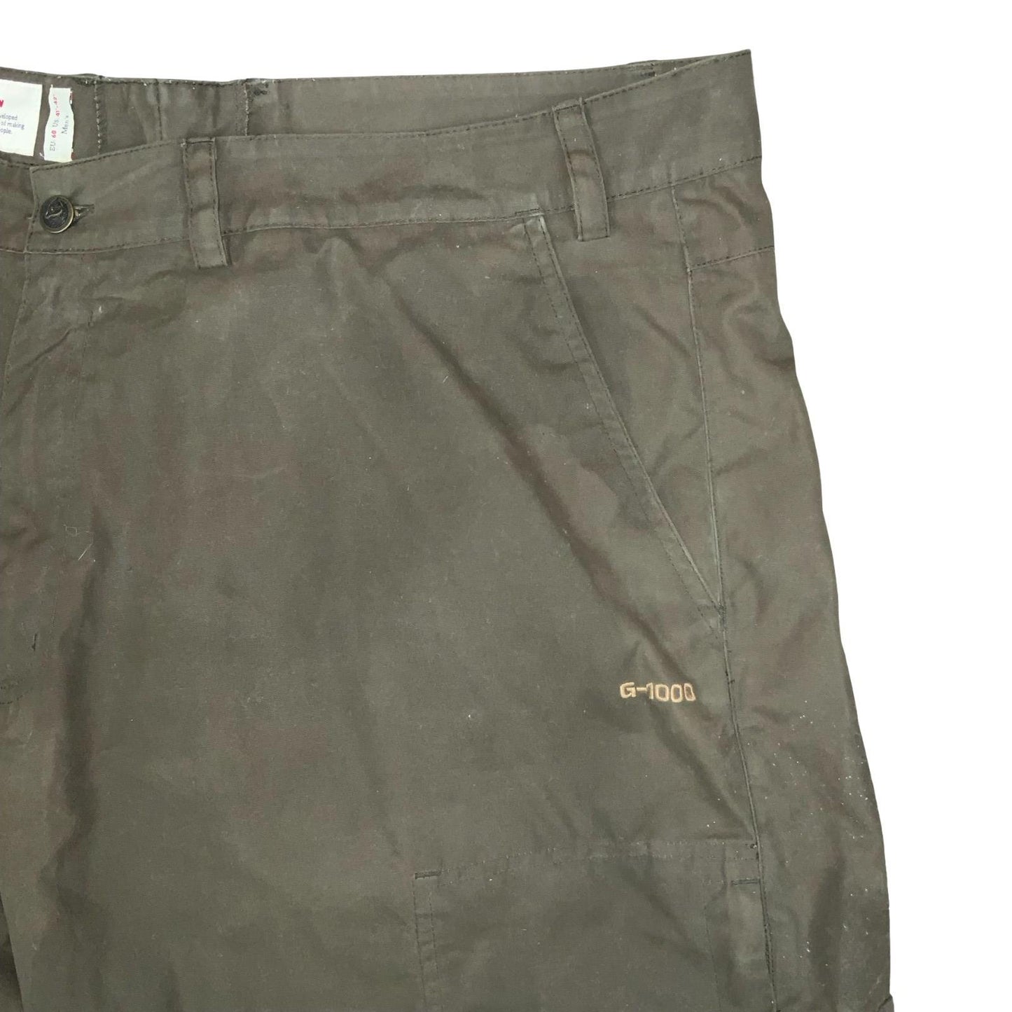 VTG 90s 00s 'FJÄLLRÄVEN' KHAKI GREEN G-1000 MEN'S COMBAT CARGO HIKER SHORTS 3XL