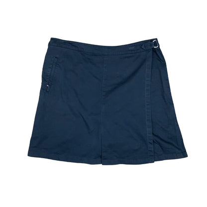 VTG 90s 'TOMMY HILFIGER' GOLF NAVY BLUE PREPPY WRAP-STYLE MINI SKORT