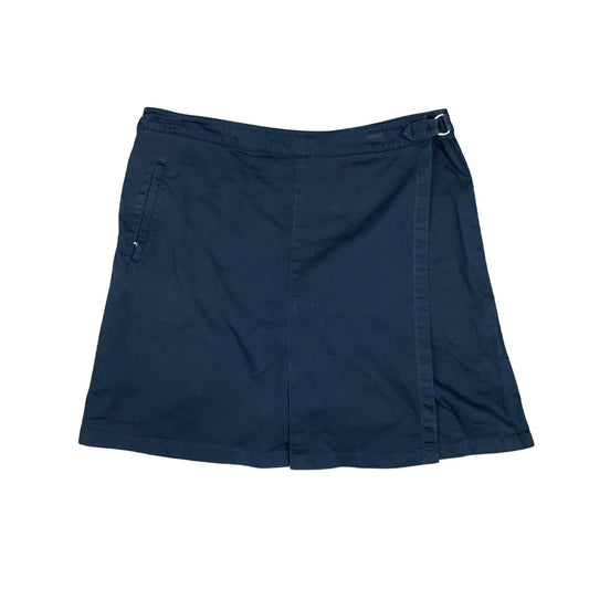 VTG 90s 'TOMMY HILFIGER' GOLF NAVY BLUE PREPPY WRAP-STYLE MINI SKORT
