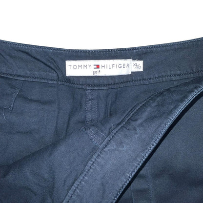 VTG 90s 'TOMMY HILFIGER' GOLF NAVY BLUE PREPPY WRAP-STYLE MINI SKORT