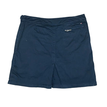 VTG 90s 'TOMMY HILFIGER' GOLF NAVY BLUE PREPPY WRAP-STYLE MINI SKORT