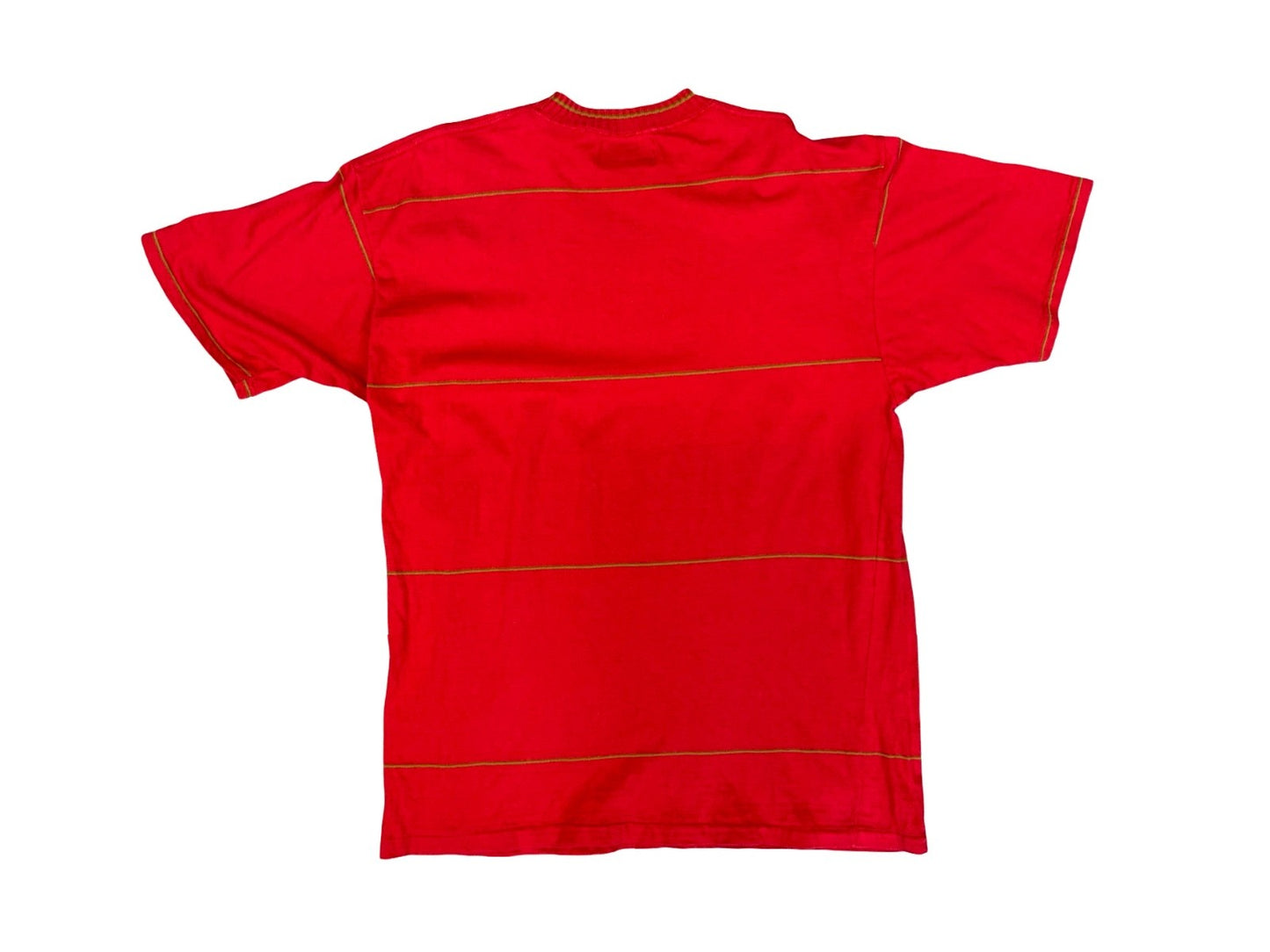 VTG 90s SINGLE STITCH RED GYMNASIUM NEW ZEALAND UNIVERSITY T SHIRT L