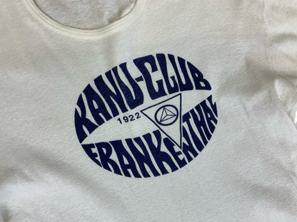 VTG 1970s KANU CLUB FRANKENTHAL SAXONY CANOE & SAILING CLUB 1922 PRINT T SHIRT S