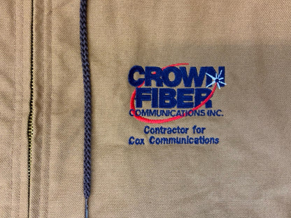 VTG USA IMPORTED DICKIES DUCK CANVAS HOODED WORKWEAR JACKET QUILT LINED LARGE