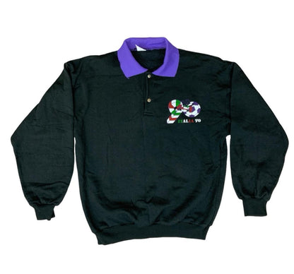 VTG 90s ITALIA 90 FOOTBALL FIFA WORLD CUP SWEATSHIRT MADE IN ITALY M