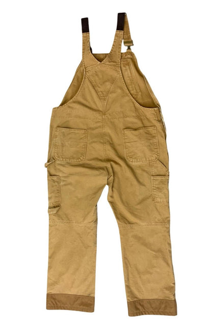 CARHARTT LADIES TAN DUCK CANVAS CARPENTER USA WORKWEAR DUNGAREES SIZE UK20 SHORT