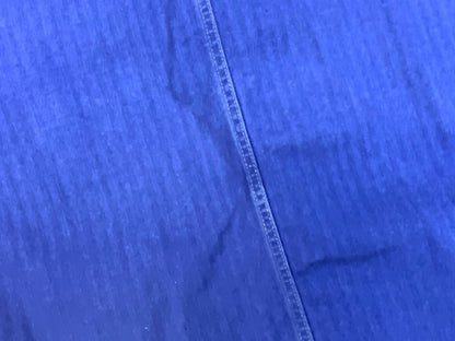 VTG FADED HERRINGBONE EU WORKWEAR CHORE JACKET INDIGO TWILL COTTON FRENCH M