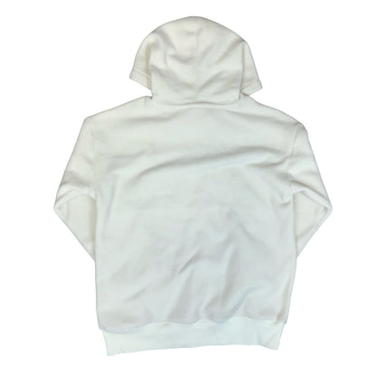 VTG 90s 'CHAMPION' WHITE LOGO SPELL-OUT  PULLOVER TEDDY FLEECE HOODIE S/M