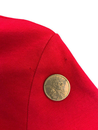 VTG 90s 'MONCLER' RED NAVY BLUE POLO COLLAR DESIGNER TENNIS SHIRT DRESS UK10