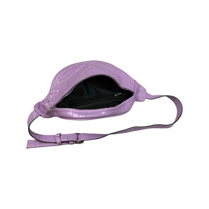 Vintage Pink Crocodile Print Bum Bag