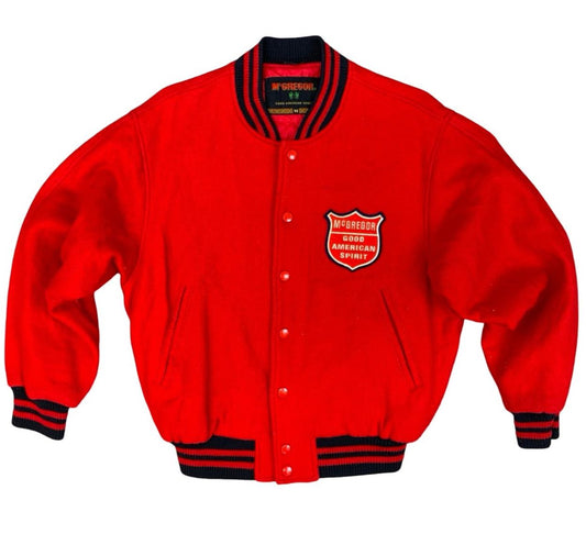 VTG 1980s McGREGOR USA WOOLLEN VARSITY JACKET LETTERMAN FELT LETTERING MED