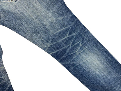 RARE VTG LTD LEE CHER COLAB UNION MADE JAPANESE CINCH BACK COWBOY JEANS 29W 28L