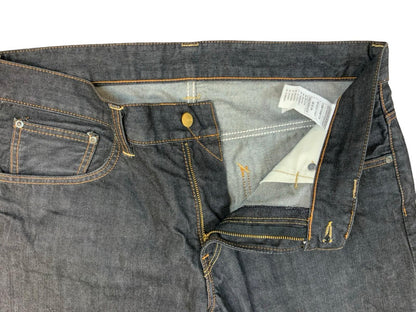 CARHARTT BRONCO PANT DARK INDIGO DENIM JEANS STRAIGHT LEG RAW 36”W 33”L