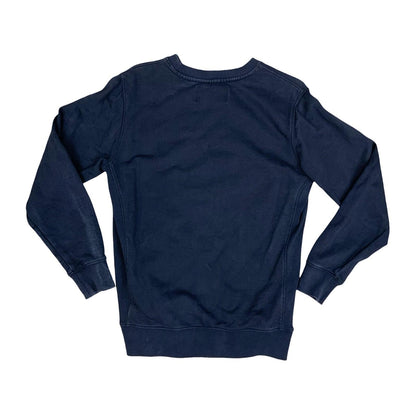 Calvin Klein CK Jeans Black Big Spell-Out Embroidered Crewneck Sweater Small