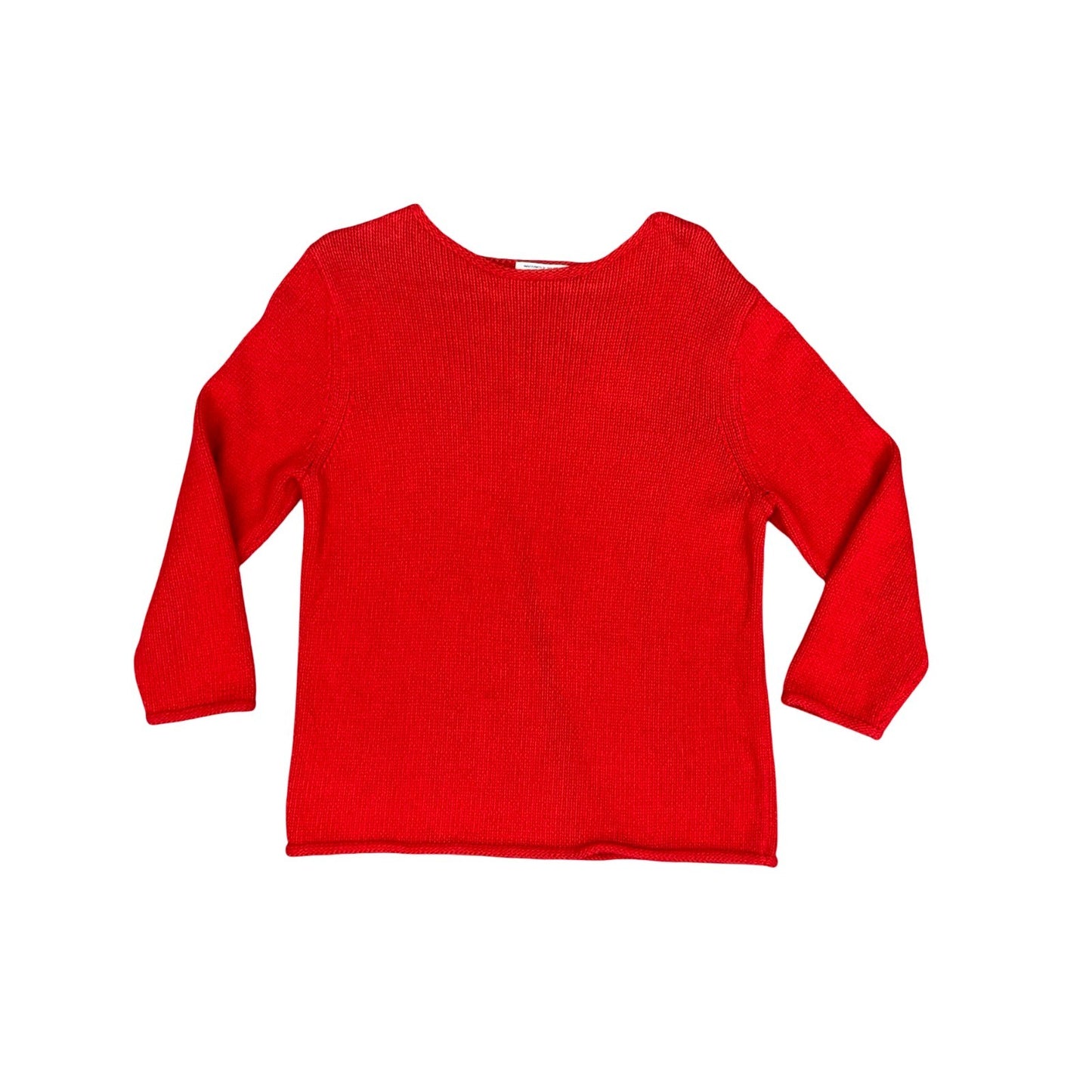 Pendleton 100% Cotton Red Knitted Sweater Jumper Portland Oregon Medium