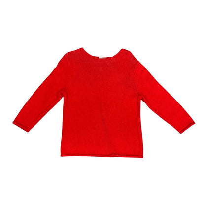 Pendleton 100% Cotton Red Knitted Sweater Jumper Portland Oregon Medium