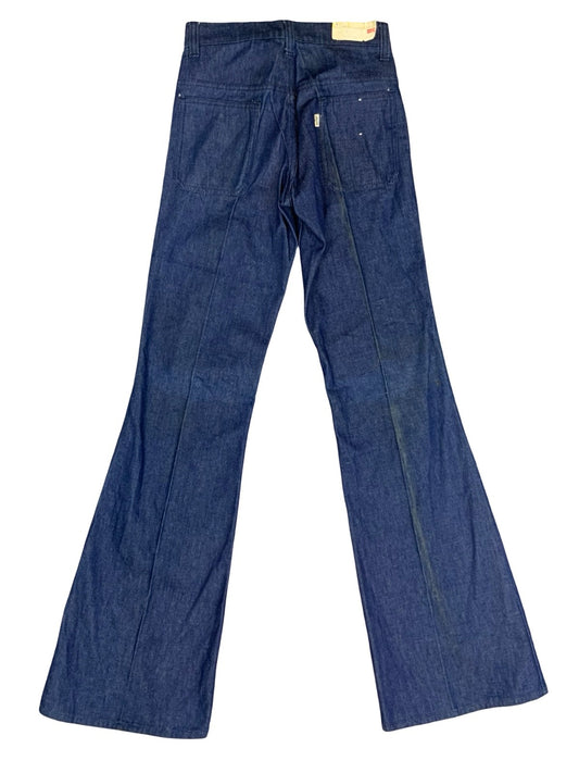 VTG RARE UNWORN LADIES 1970s LEVIS WHITE TAB DENIM FLARES JEANS S 8-10