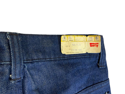 VTG RARE UNWORN LADIES 1970s LEVIS WHITE TAB DENIM FLARES JEANS S 8-10