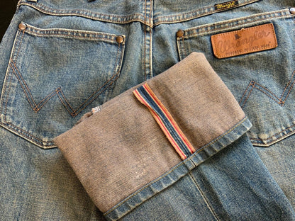 WRANGLER BLUEBELL JAPANESE SELVEDGE PREMIUM DENIM STRAIGHT LEG JEANS 31W 31L