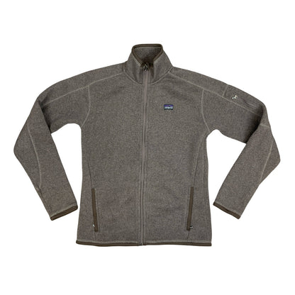 Y2K Patagonia Womens Brown Fleece Zip-Up Jacket Medium
