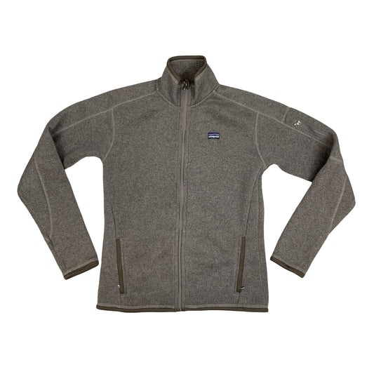 Y2K Patagonia Womens Brown Fleece Zip-Up Jacket Medium