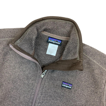 Y2K Patagonia Womens Brown Fleece Zip-Up Jacket Medium
