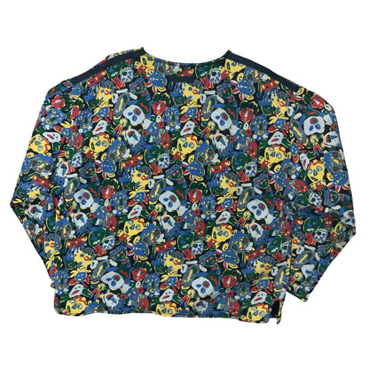Vtg 80s 'Jean Paul Gaultier' Public Multicolour Faces Print  Sweatshirt Jacket M