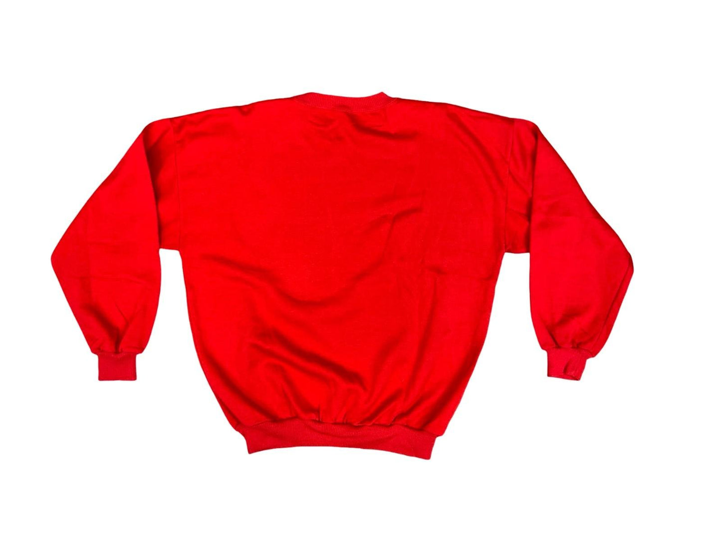 Vtg 80s Red USA Adventure Club Nebraska America Print Sweatshirt 2XL