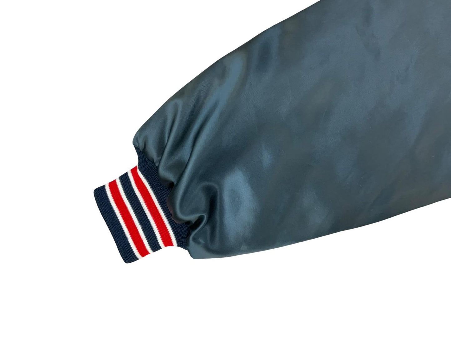 Vtg USA Navy Westmark Alaska Road Warriors Lona Nylon Varsity Coach Jacket L