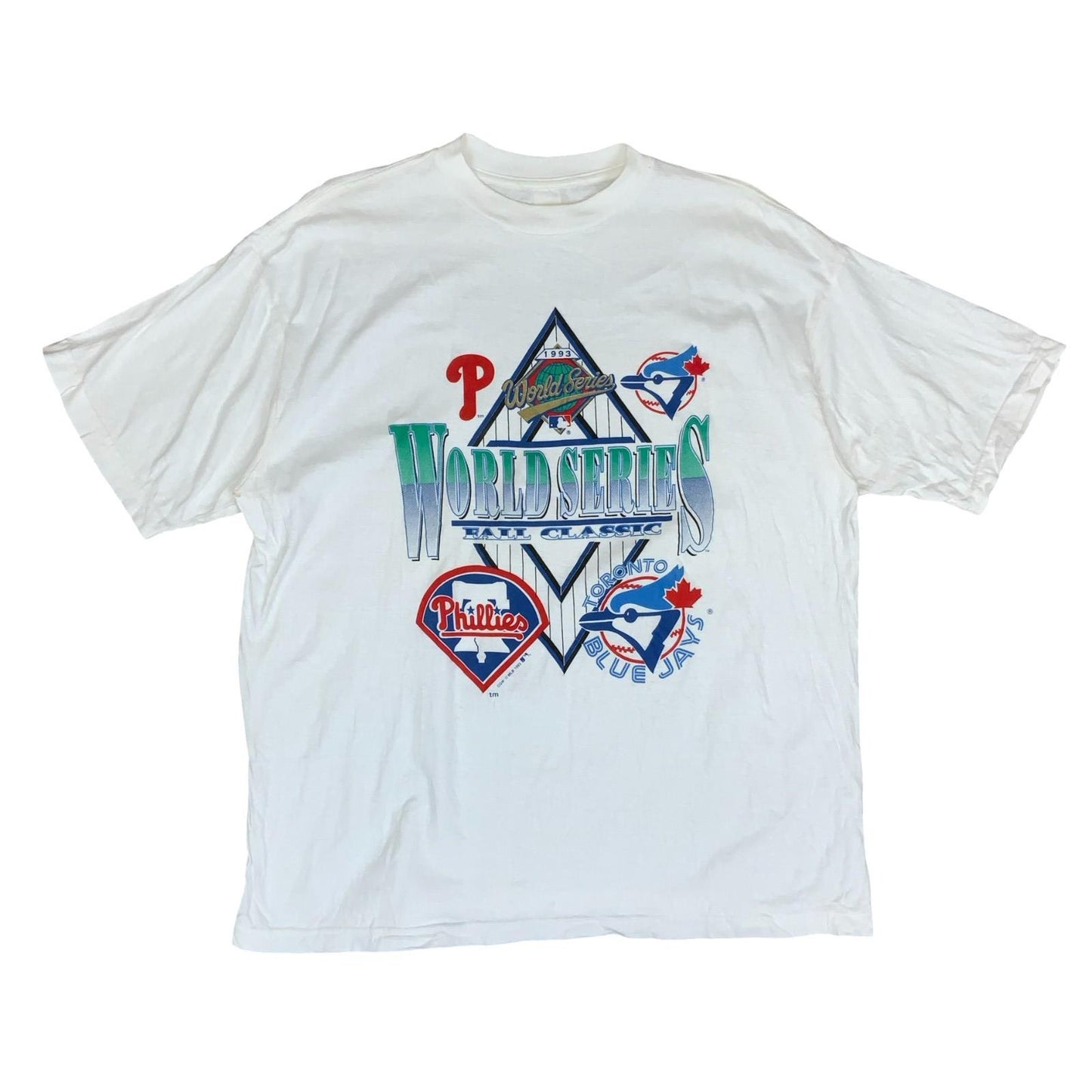 1993 World Series Rare Major League Baseball Toronto VS Phillies T-Shirt 2XL
