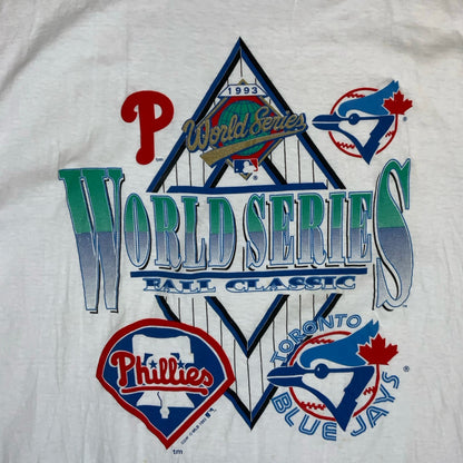1993 World Series Rare Major League Baseball Toronto VS Phillies T-Shirt 2XL