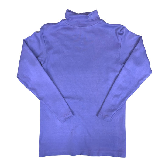 Vtg 'Sergio Tacchini' Purple Turtle-Neck Pullover Casual Long Sleeve Jumper UK8
